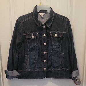 Womens Christopher & Banks XL Jean Jacket